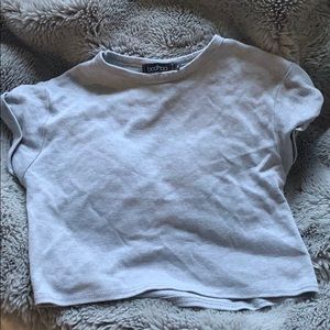 Grey crop top